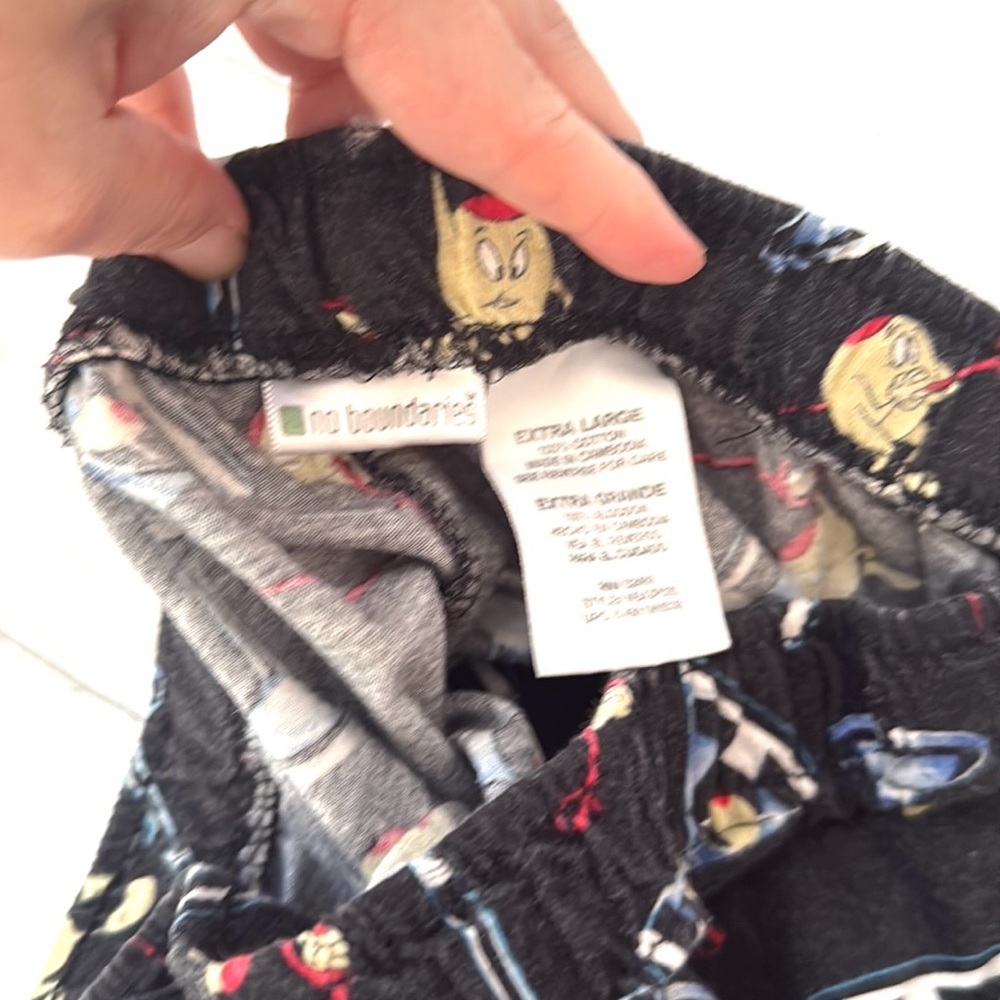 Men’s XL No Boundaries Pajama Bottoms Pants Fun Martini Olives Print X Large - Picture 2 of 2